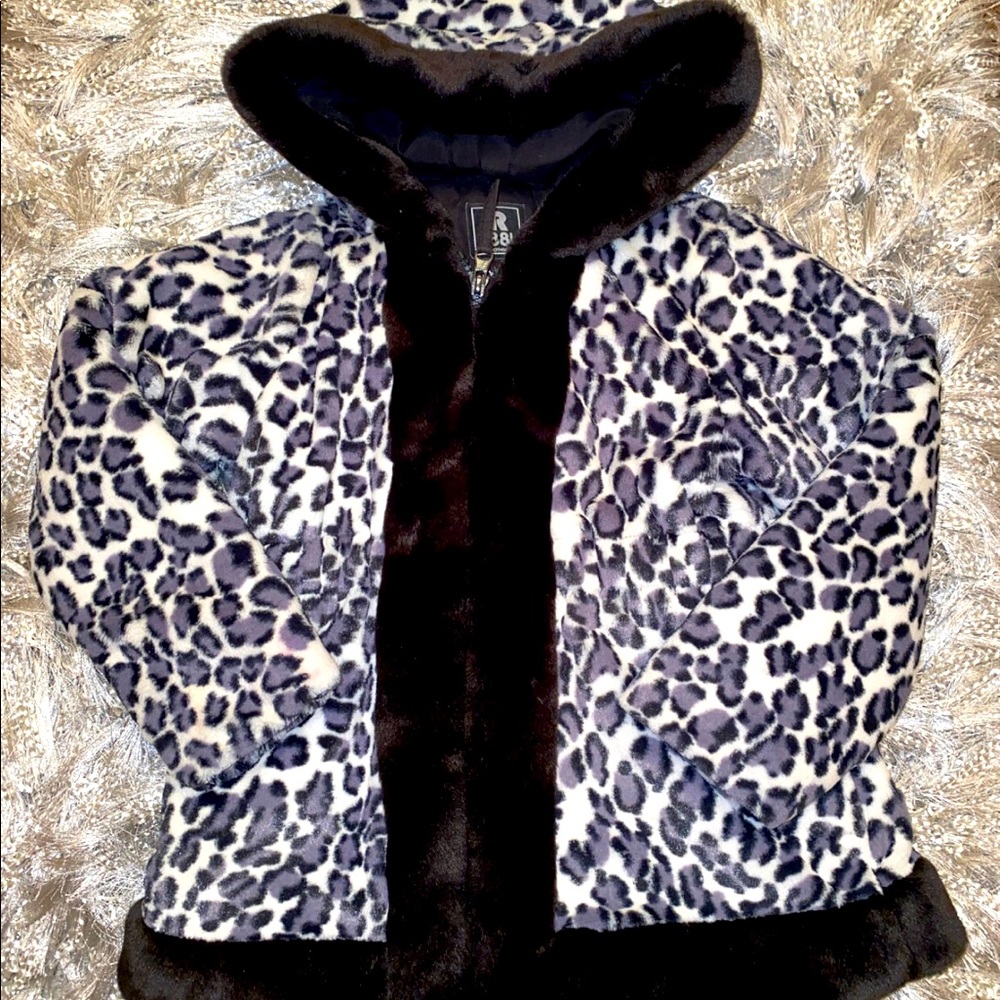 Rothschild Faux Fur Coat - Leopard